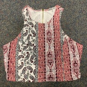 Paisley Crop Top